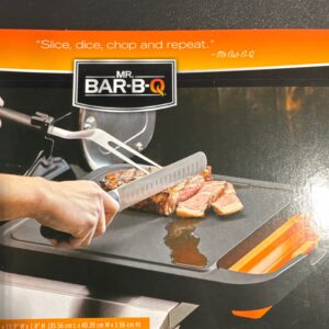mr bar b q grill side cutting board